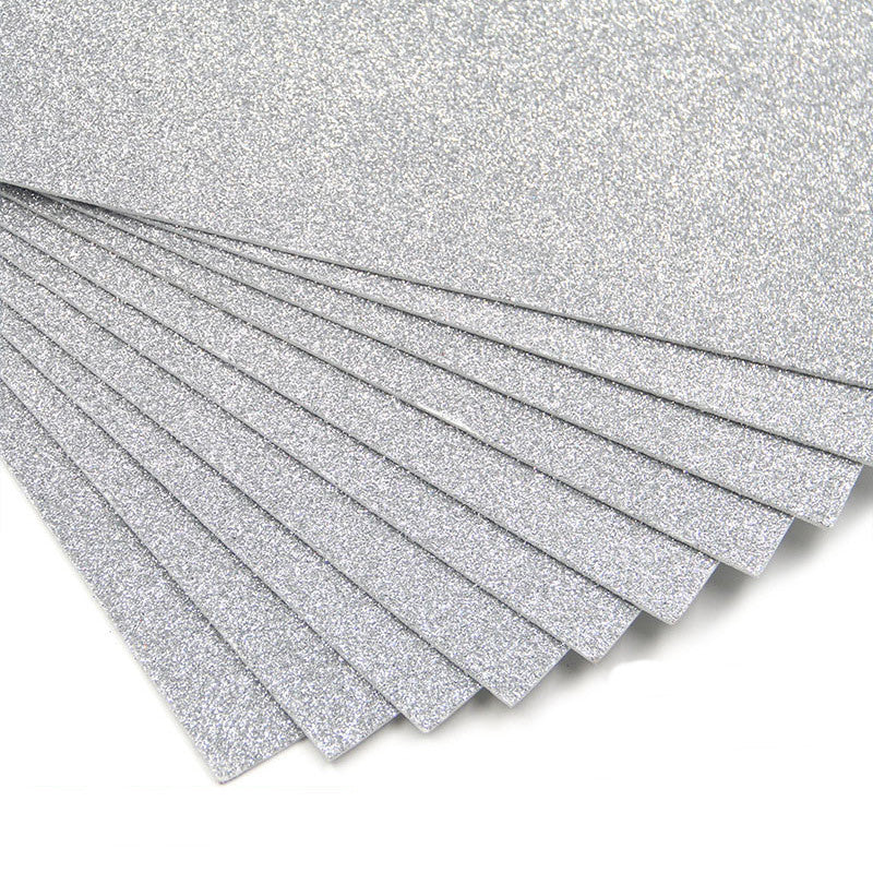 Glitter foam paper