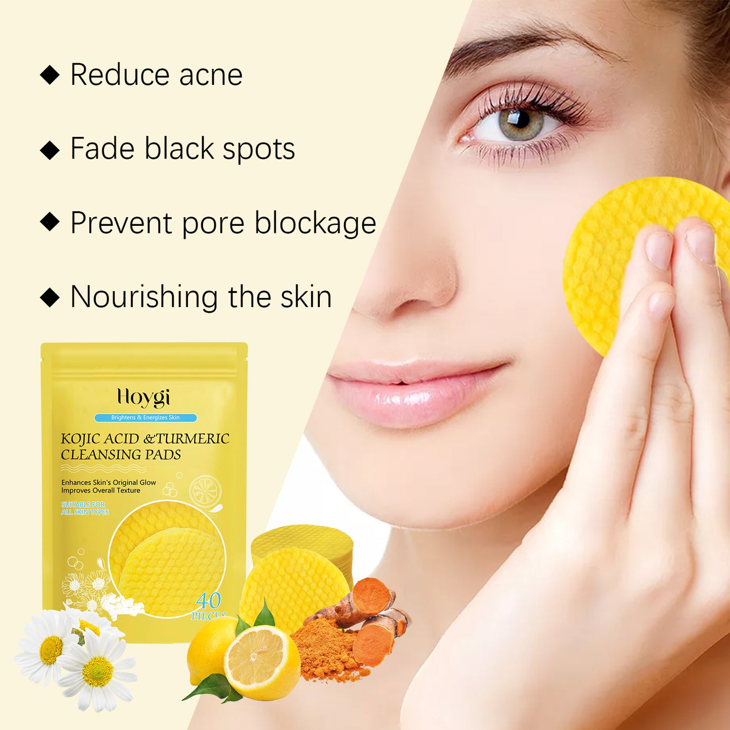 Hoygi Turmeric Acid Cleansing Pad