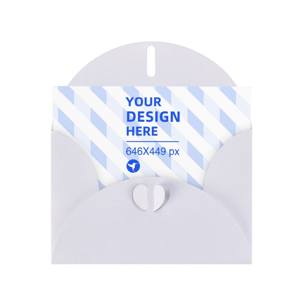 Horizontal Thick And Tough Pearl Paper Holiday Card