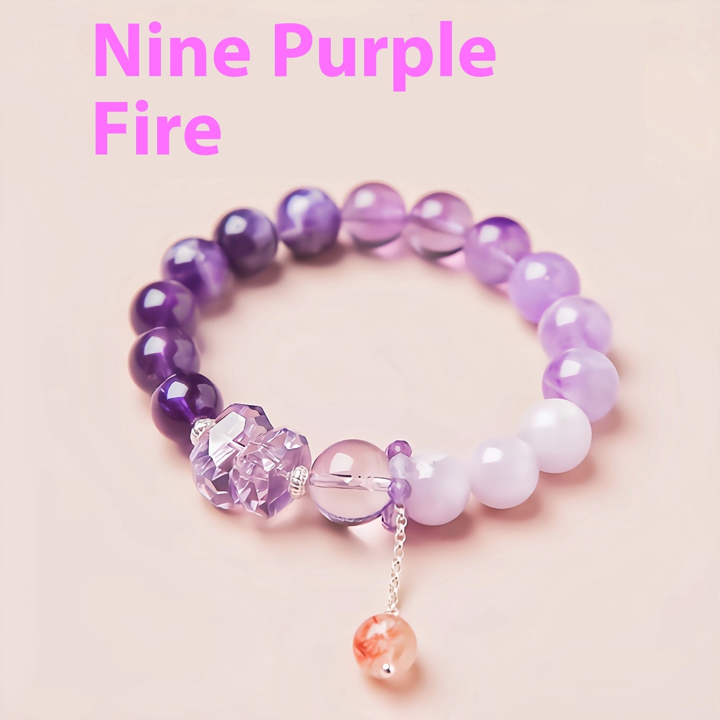 Amethyst Purple Fire Bracelet