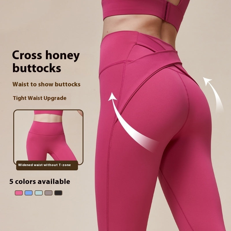 Cross Hip Lifting Yoga Pants