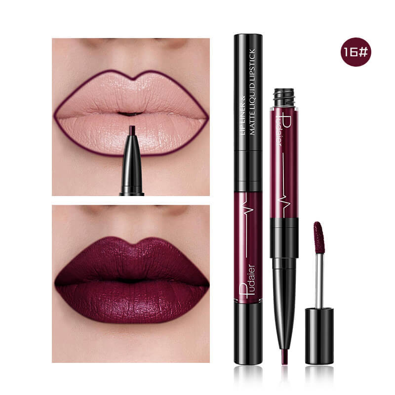 Matte 2 in 1  Lip Gloss Lip Liner