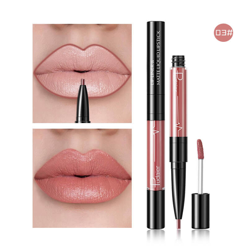 Matte 2 in 1  Lip Gloss Lip Liner