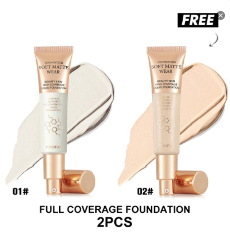 Phofay Full Coverage Liquid Foundation Set