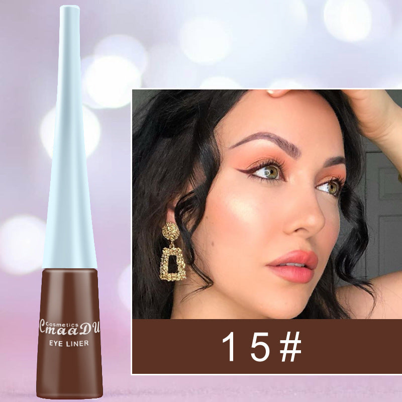 Quick-Drying Color Matte Glitter Eyeliner