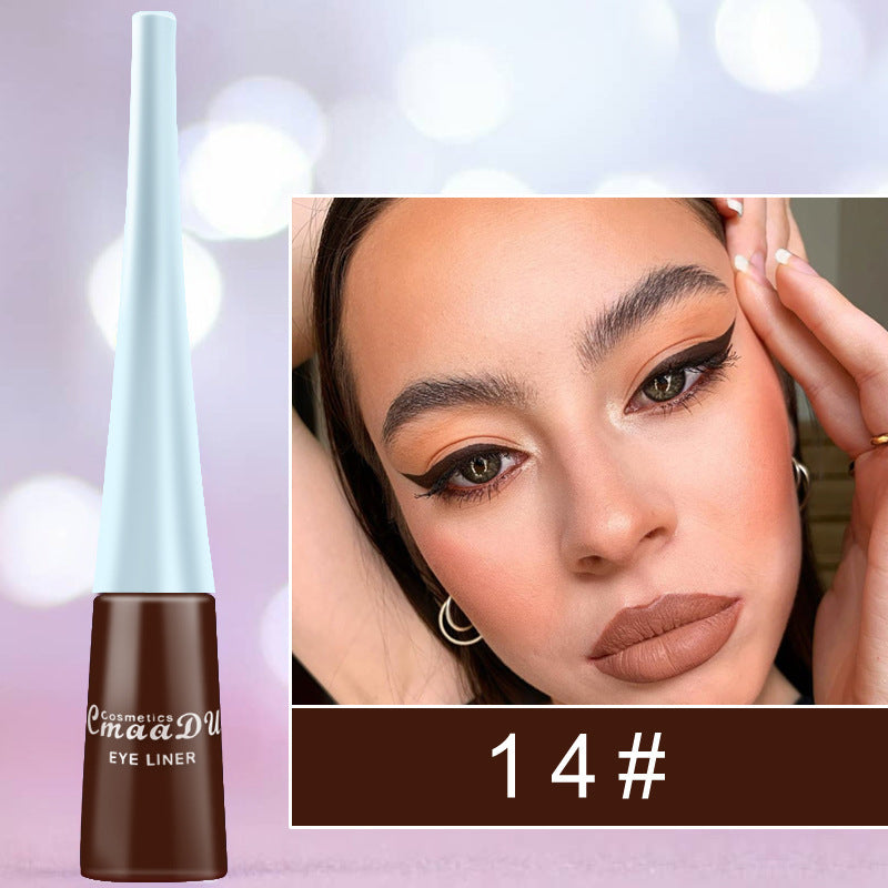 Quick-Drying Color Matte Glitter Eyeliner