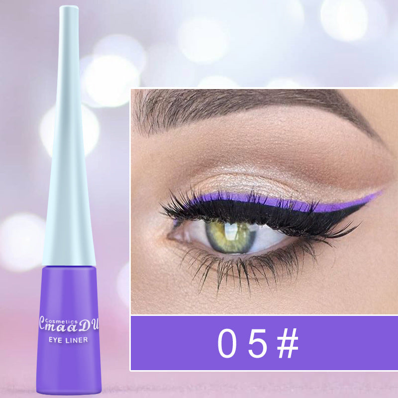 Quick-Drying Color Matte Glitter Eyeliner