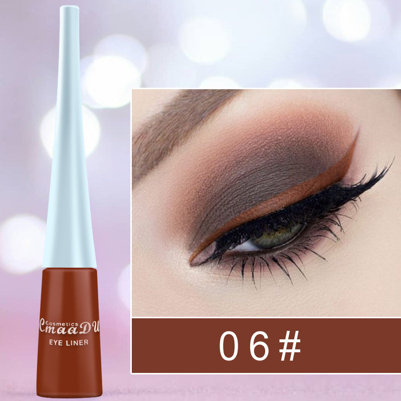 Quick-Drying Color Matte Glitter Eyeliner