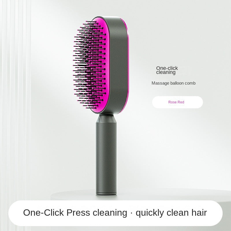 Hair Growth, Massaging, Self-Cleaning Hair Brush