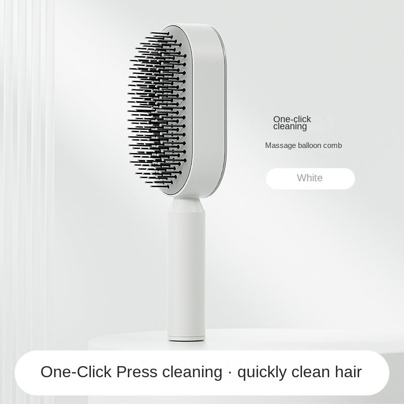 Hair Growth, Massaging, Self-Cleaning Hair Brush