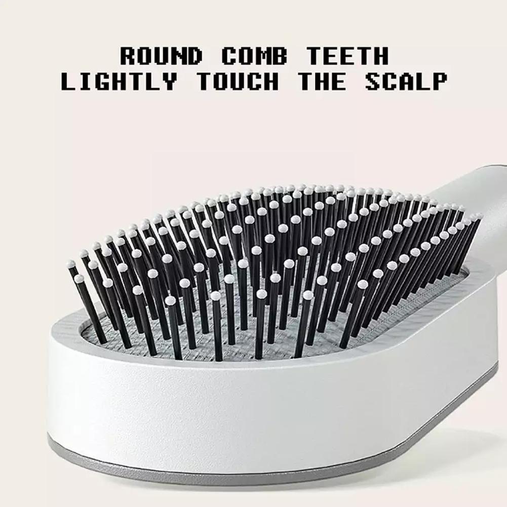 Hair Growth, Massaging, Self-Cleaning Hair Brush