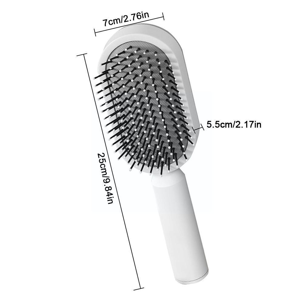 Hair Growth, Massaging, Self-Cleaning Hair Brush