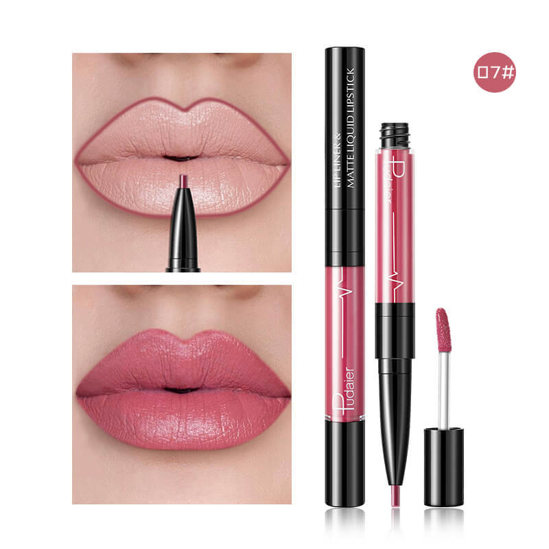 Matte 2 in 1  Lip Gloss Lip Liner