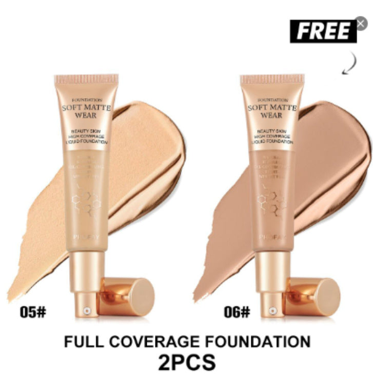 Phofay Full Coverage Liquid Foundation Set