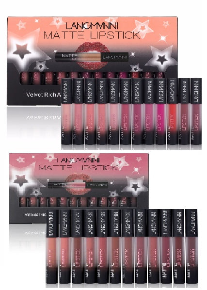 Langmanni Matte Lipstick 12 pcs. Set