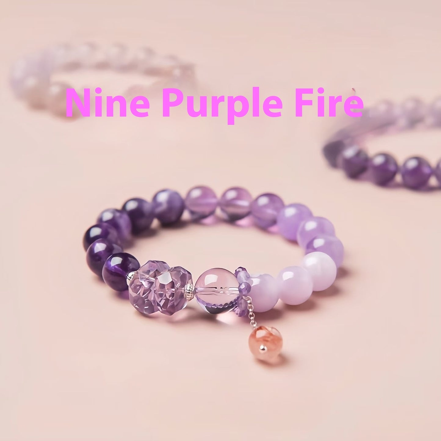 Amethyst Purple Fire Bracelet