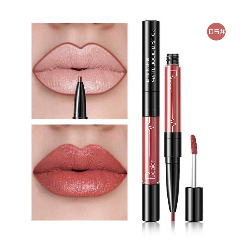 Matte 2 in 1  Lip Gloss Lip Liner