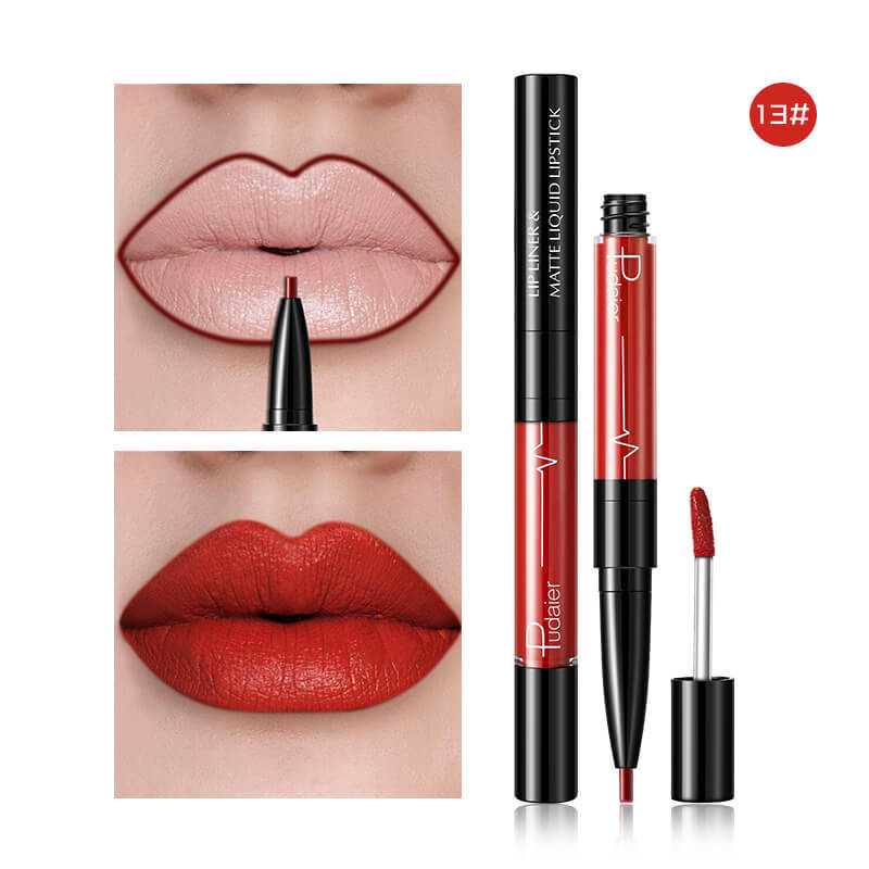 Matte 2 in 1  Lip Gloss Lip Liner