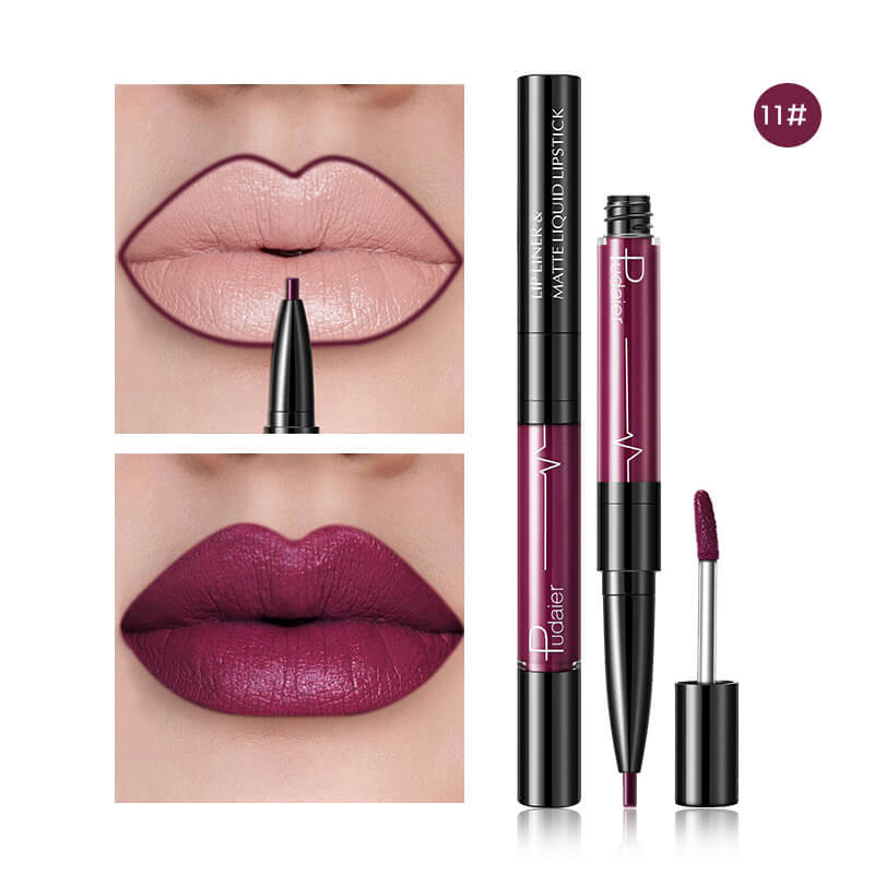 Matte 2 in 1  Lip Gloss Lip Liner