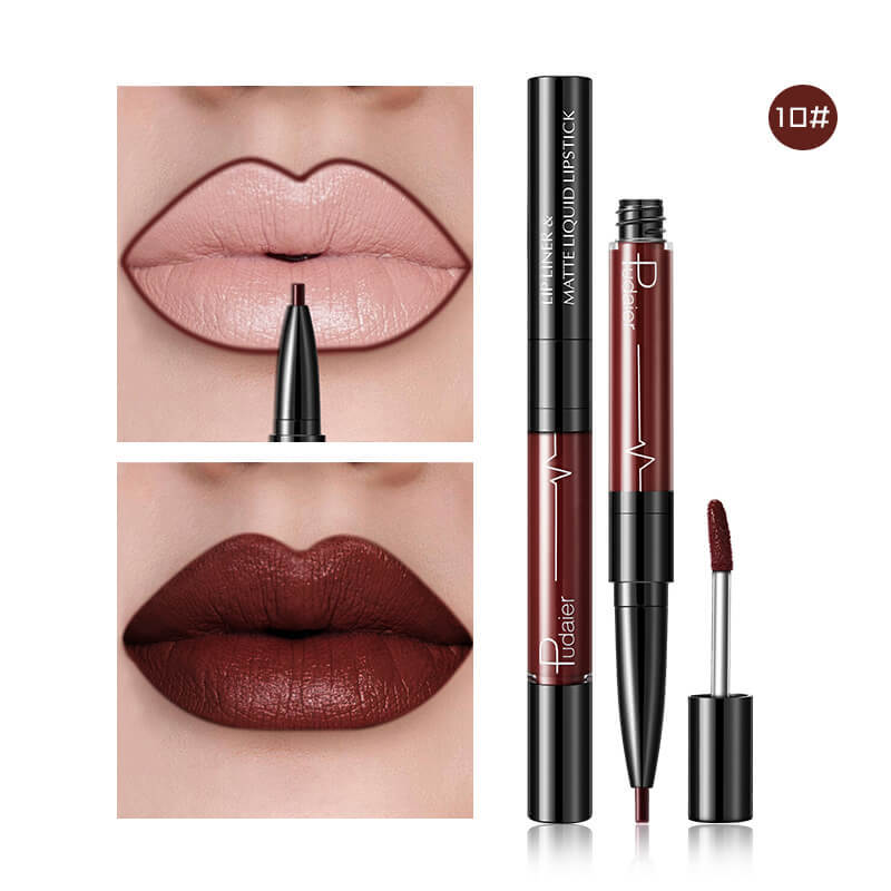 Matte 2 in 1  Lip Gloss Lip Liner