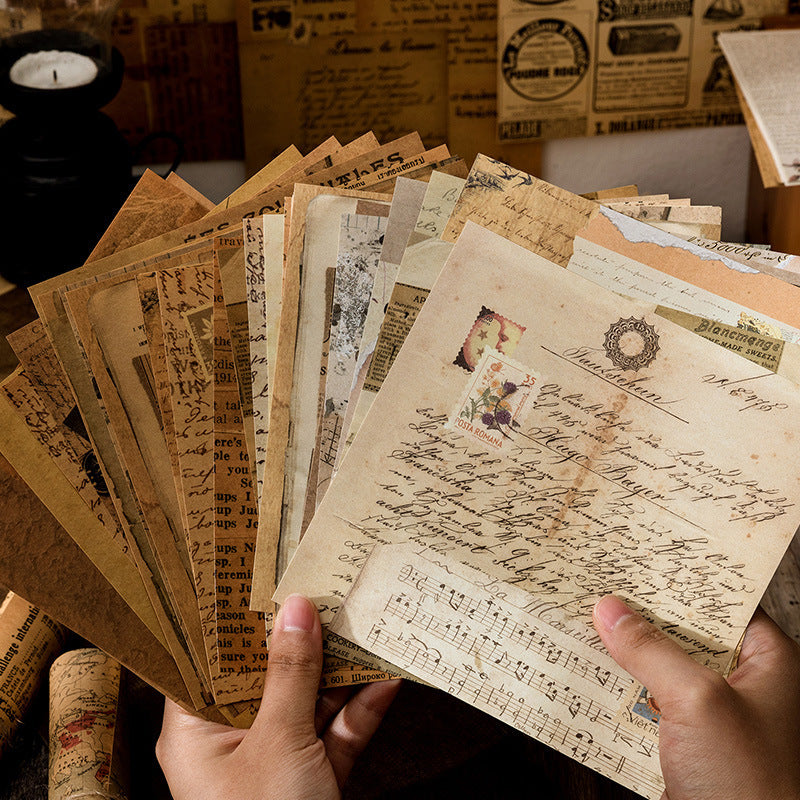 30 Hand Made Retro Note Paper
