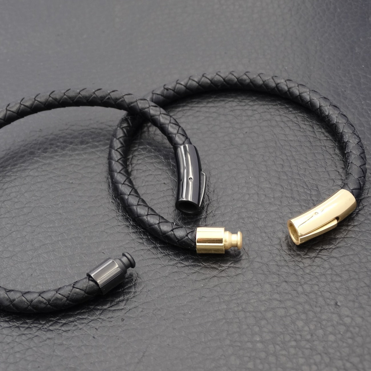 Woven Leather String Men's Bracelet