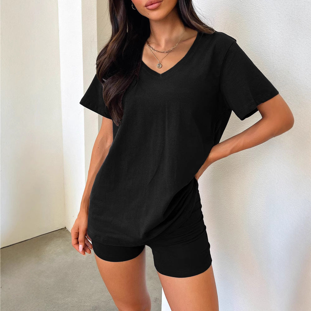 European And American V-neck Casual  Suit