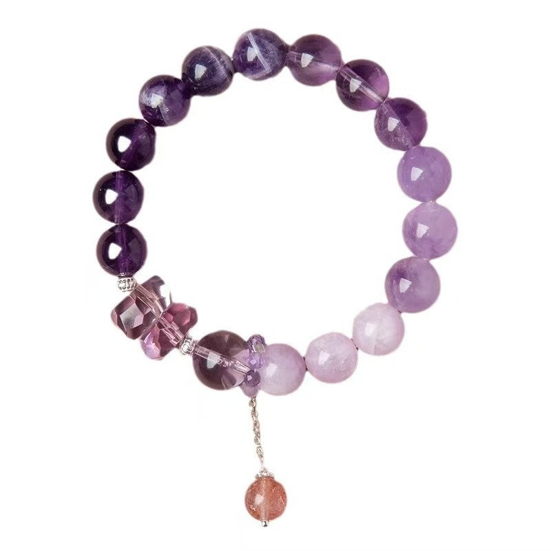 Amethyst Purple Fire Bracelet