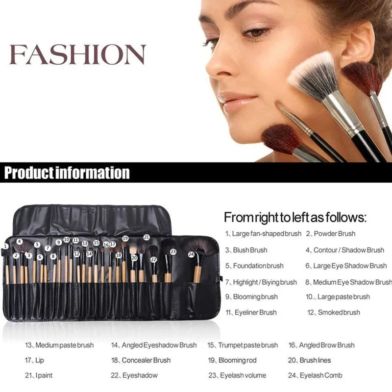 24 Pcs Professional Makeup Brush Set