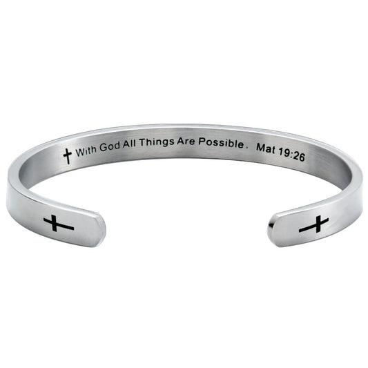 Men's New C- Shaped Stainless Steel Bracelet