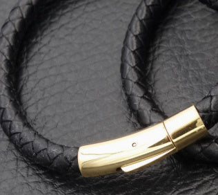 Woven Leather String Men's Bracelet